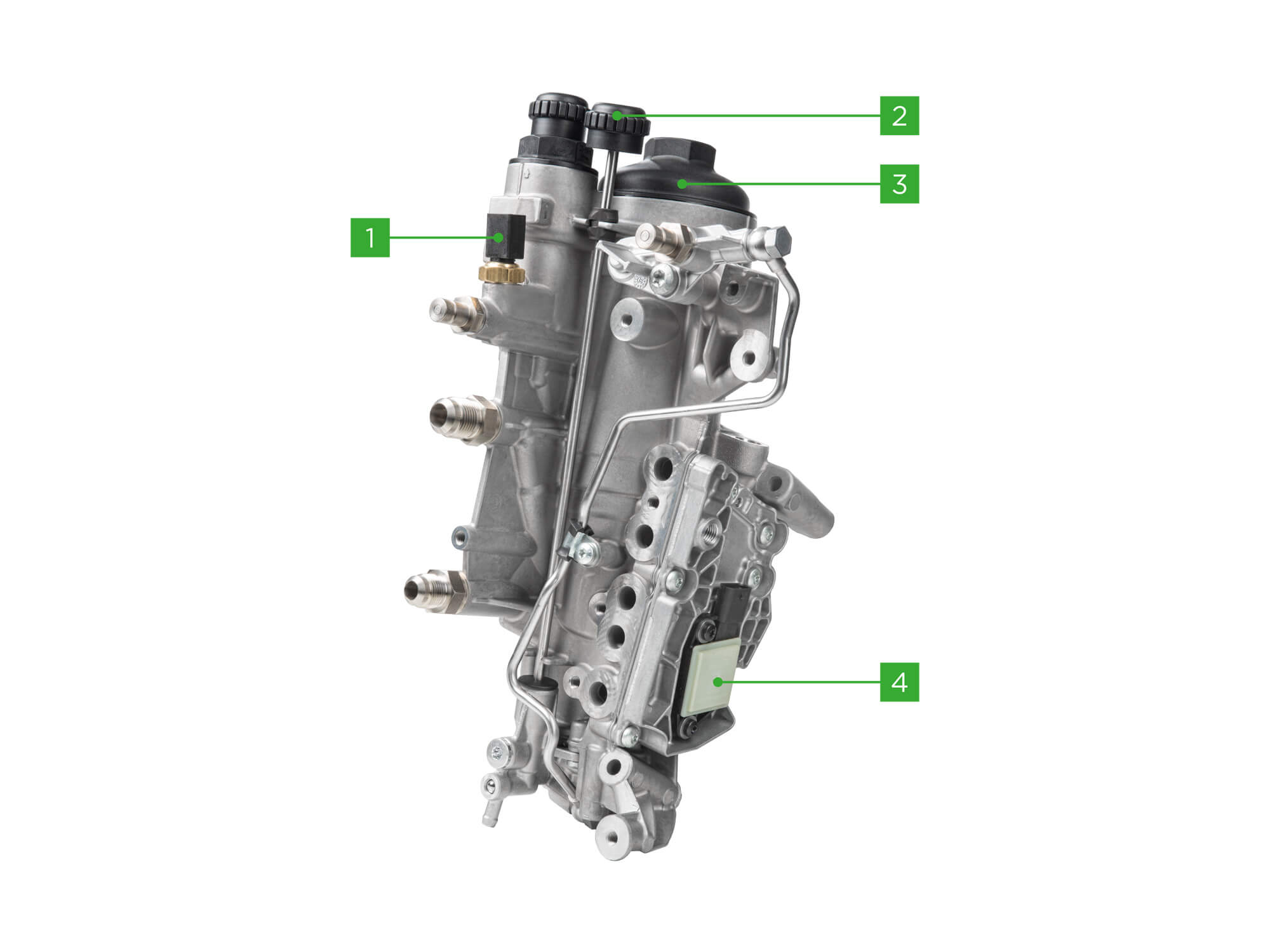 Fuel filter module for the 5.1 and 7.7 liter engines of the Medium Duty Engine Generation of Daimler