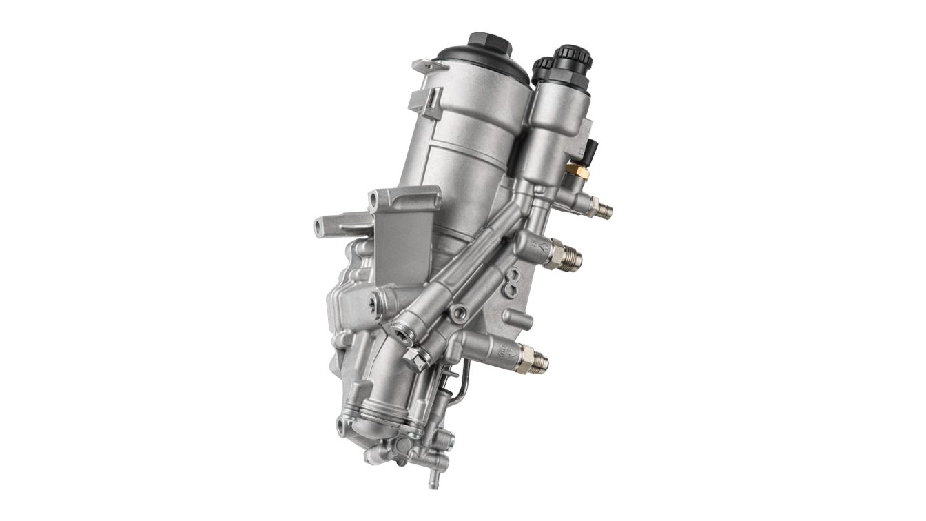 Fuel filter module for medium duty engines